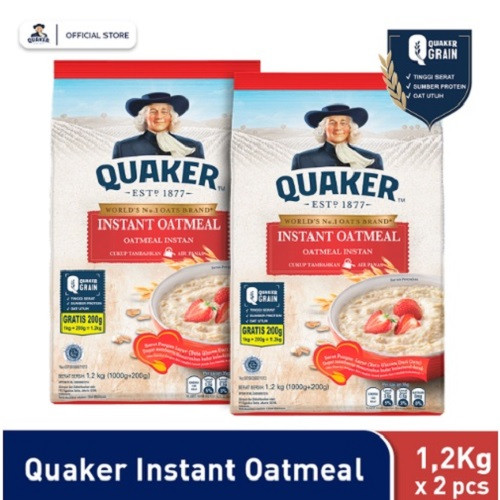 

Quaker Instant Oatmeal 1200 gr - Twin Pack