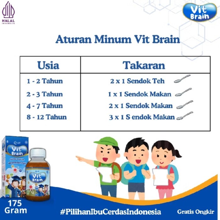 

ORIGINAL Madu VIT BRAIN - Meningkatkan Kecerdasan dan Nafsu Makan Anak 175g PREMIUM