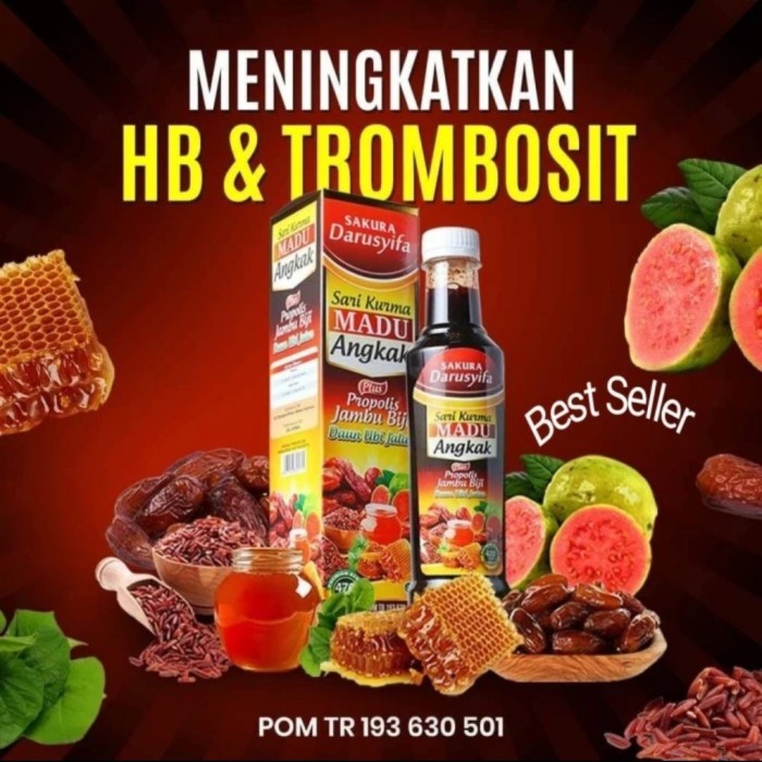 

ORIGINAL Sari Kurma Madu Angkak Sakura Darusyifa 470 Gram PREMIUM