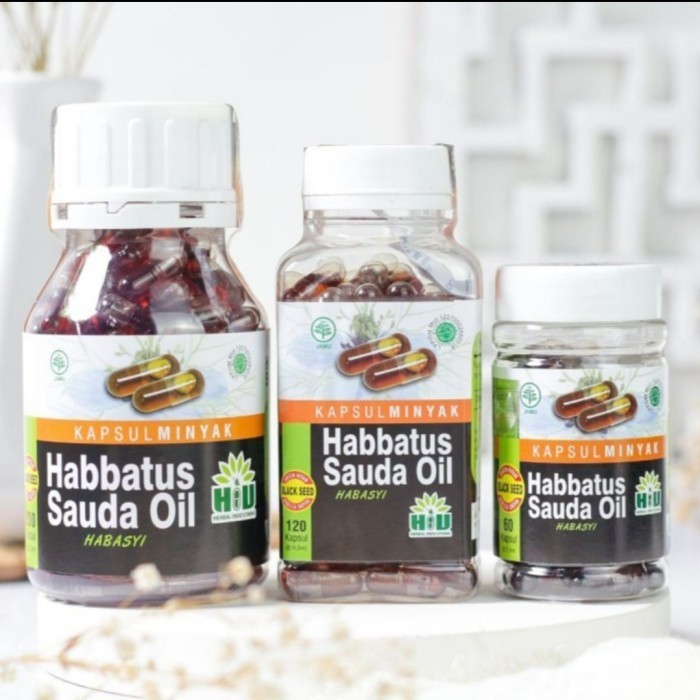 

ORIGINAL HIU Kapsul Minyak Habbatussauda Isi 120 PREMIUM