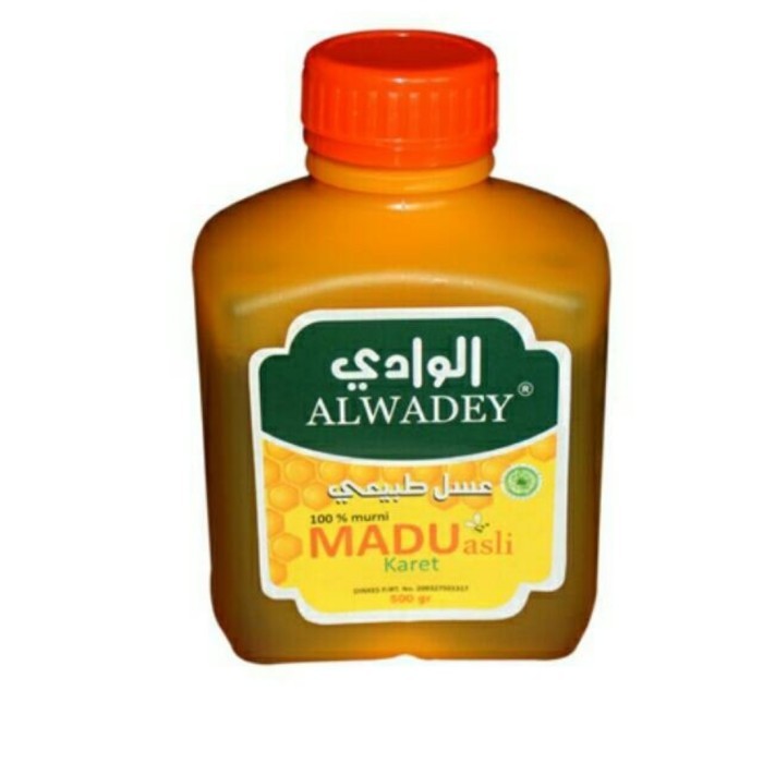 

ORIGINAL Madu Bunga Karet 500 gr Al Wadey PREMIUM