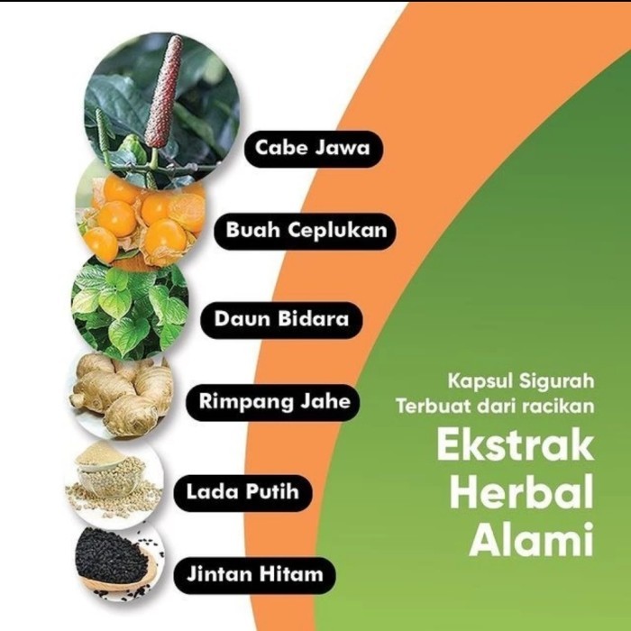

ORIGINAL Kapsul Herbal Sigurah Isi 60 PREMIUM
