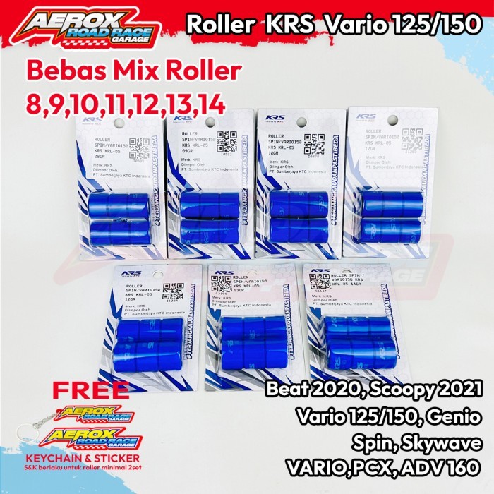 HEMAT ROLLER KRS KTC MIX VARIO 125 150 PCX ADV GENIO BEAT SCOOPY 2020 2021 KODE 847