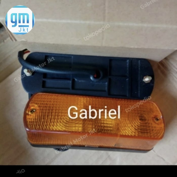 TERBARU lampu sen forklift alat oval -set 2pcs PROMO