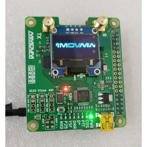 HRN MMDVM_HS_Dual_Hat Duplex MMDVM Hotspot  UHF/VHF P25 DMR YSF NXDN Pi  + OLED solded on board + An