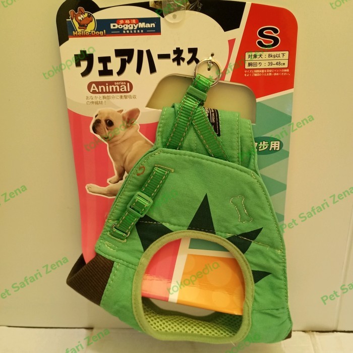 Harness Anjing Doggyman Wear Harness Crocodile Size S Under 8Kg