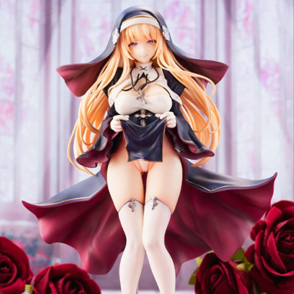 JBS 1/6 Vibrastar Character Charlotte Nun Japanese Anime Sexy Girl PVC Action Figure Toy Adults Coll