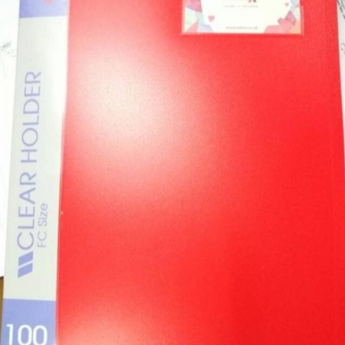 

Limited Inter X Clear Holder Folio 100 Pocket Lembar + Cover Book Tebal Hitam