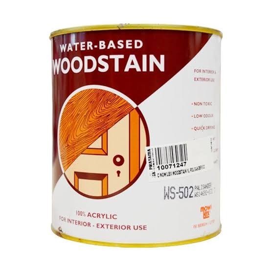 MOWILEX WOODSTAIN WATERBASED ( 1 LITER ) PLITUR CAT KAYU WATER BASED Terlaris