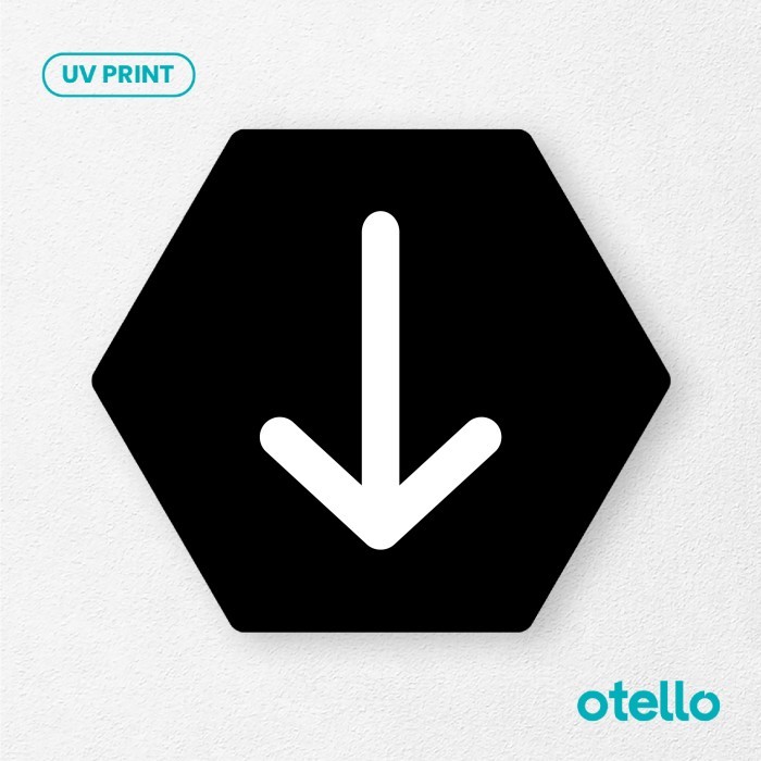 

Arah Tanda Panah Bawah Arrow Petunjuk Signage Acrylic Sign Akrilik