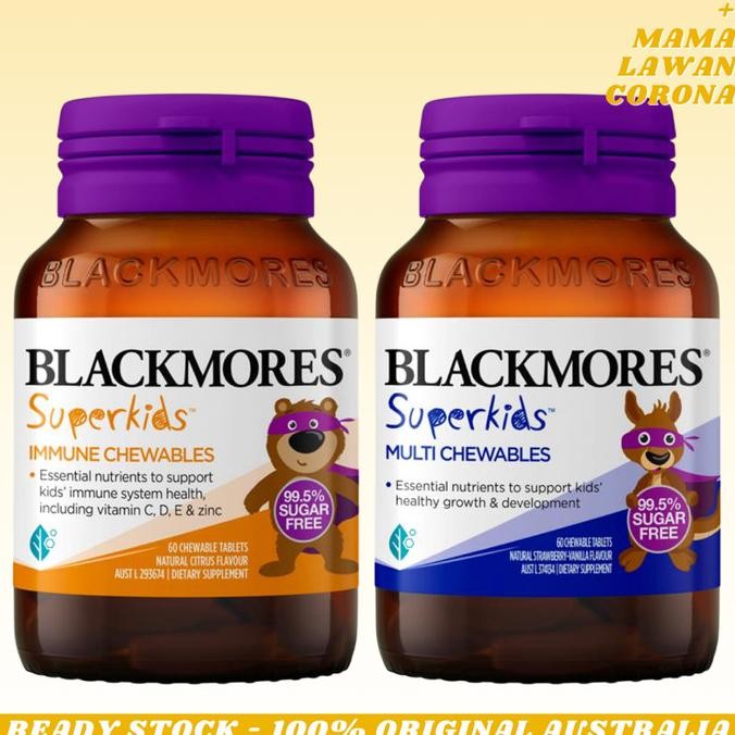 BLACKMORES Superkids Multi Chewables Multivitamin Anak Immune Gummies