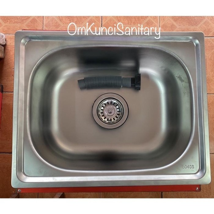 Bak Cuci Piring Bcp Kitchen Sink 1 Lubang Stainless Dalam