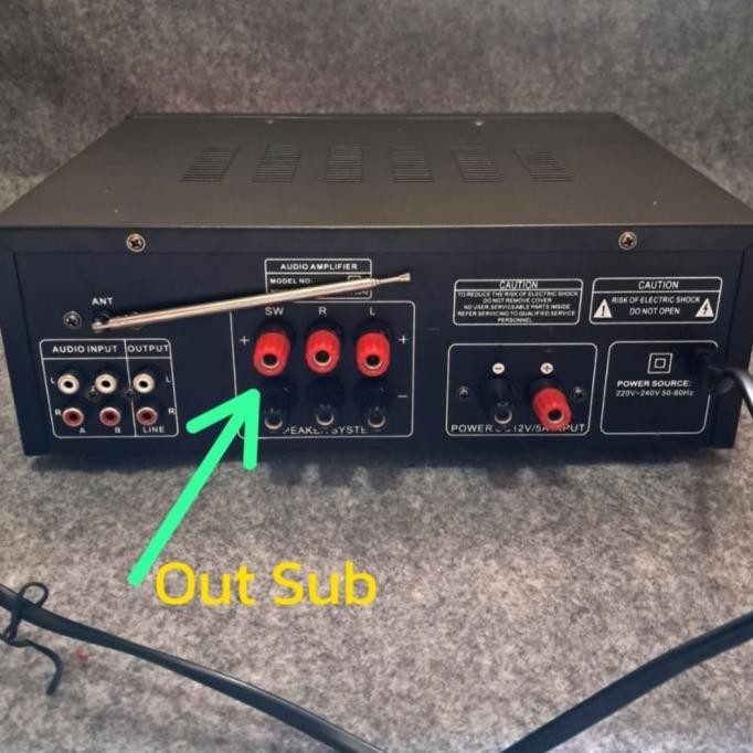 POWER AMPLIFIER SUBWOOFER 2.1 BLUETOOTH KARAOKE FM RADIO