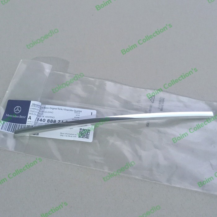 W202, W140, W210 Chrome Grill Kap Motor Berdiri/Vertikal