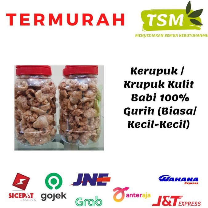 

kerupuk kulit babi kecil kecil 100% gurih PS