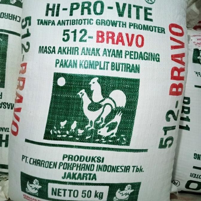 Pur Ayam 512 Voer Pakan Ayam Hi Pro Vite 512 Charoen Paket 10 kg
