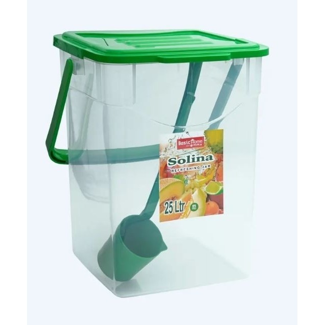 Toples Gagang Es Aquarium Plastik Jar Solina Toples Es Buah Gayung