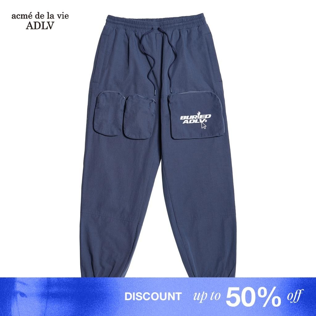 [BA X ADLV] Outpocket Pants Indigo Blue - Celana Panjang Oversized Fit Unisex acme de la vie
