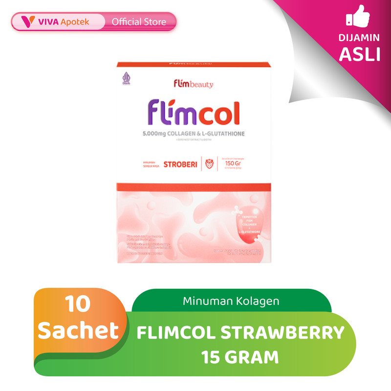 

Flimcol Strawberry Minuman Kolagen 15 Gram (10 Sachet)