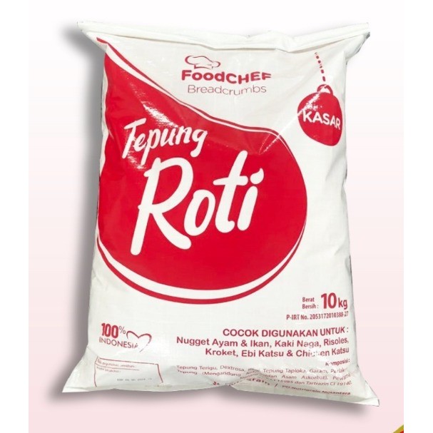 

BARANG TERLARIS Tepung Roti Mix Food Chef Kasar 10kg - Bread Crumb Mix 10kg - Gosend Grab !!!!