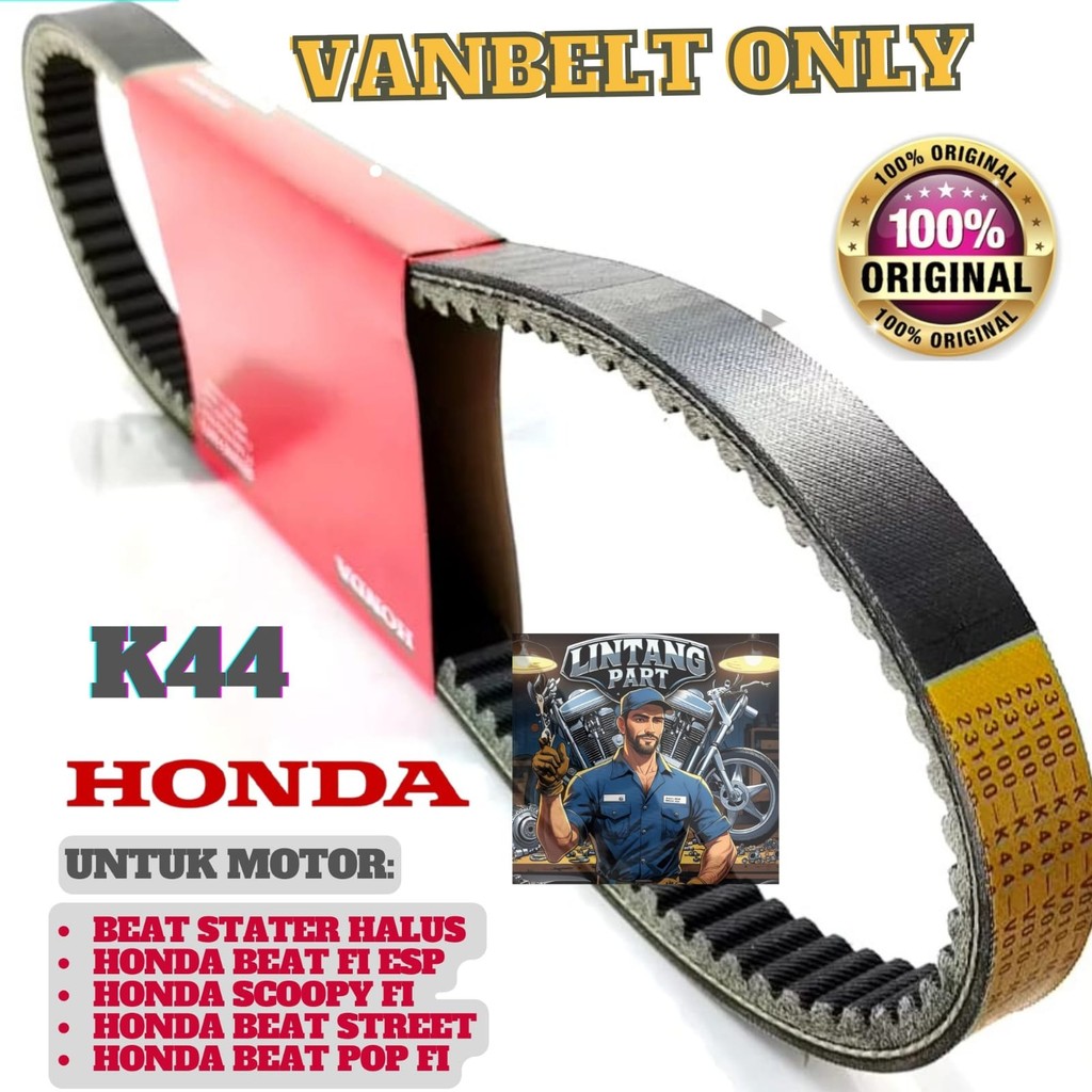 VANBELT ONLY K44 ORIGINAL BEAT FI ESP, BEAT STREET, BEAT POP FI, SCOOPY FI HONDA AHM