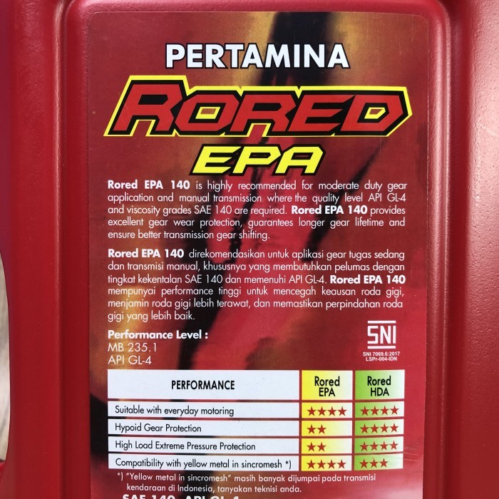 OLI GARDAN / OLI PERSENELING PERTAMINA RORED SAE 140