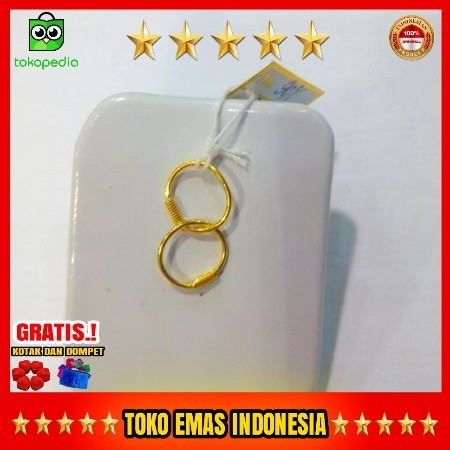 Anting bayi emas asli 24 karat TOKO EMAS INDONESIA