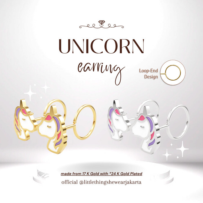Littlethingshewear Renewing Unicorn Series Loop End 0,66 Gram
