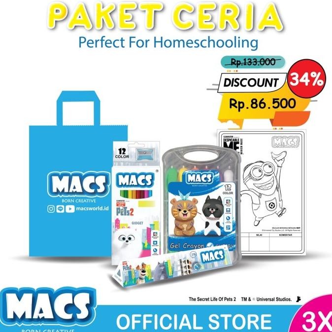 

PAKET CERIA MEWARNAI PENSIL WARNA GEL CRAYON COLOR PEN SET