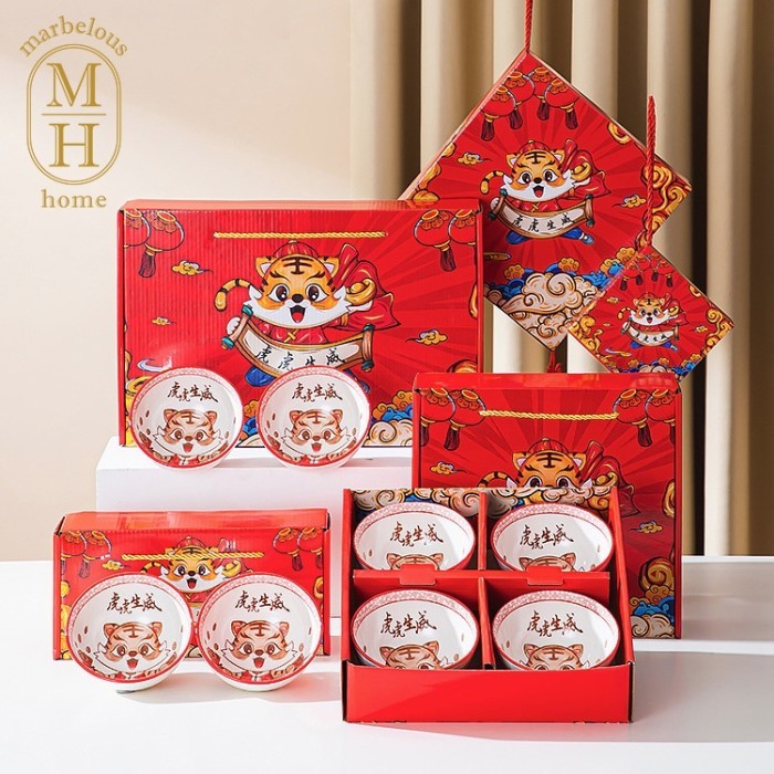 

[Free Angpao] Mangkok Cny Hampers Imlek Gift Set Isi 4 Kado Sincia