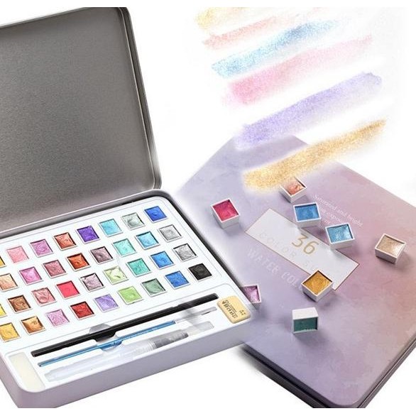 

[LBS] Glittery Pearl Watercolor Paper Nail Art / Cat Air Glitter L88S