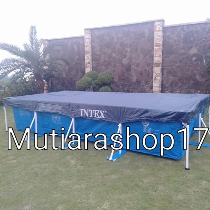 BEBAS ONGKIR - Bestway Intex Cover pelindung Penutup kolam renang bestway 4x2 meter