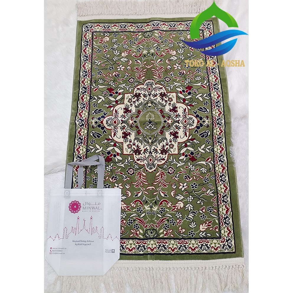 Sajadah Rawdah Minwal (A) / Sajadah Raudah - Madinah Asli 100%