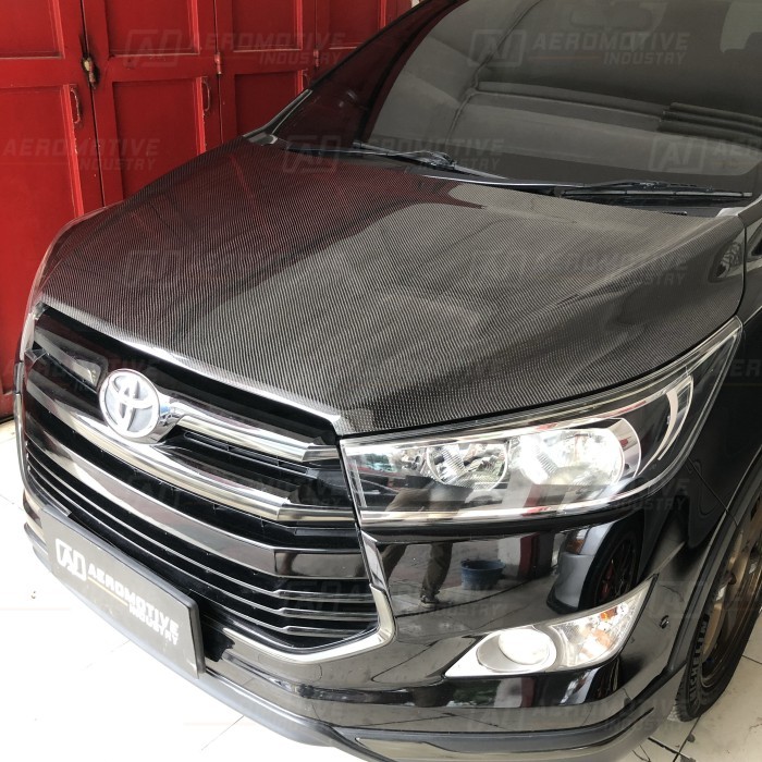 BEBAS ONGKIR - Kap tutup mesin carbon toyota Innova Reborn