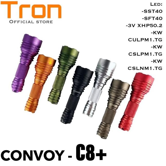 Senter Convoy C8+ Dengan Varian LED flashlight