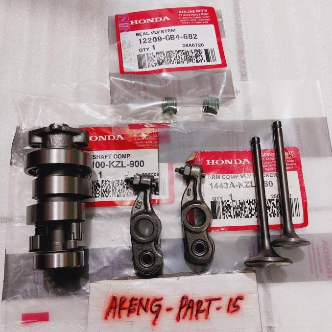 PAKET NOKEN AS KZL+PLATUK KLEP+KLEP SET BEAT FI/SCOOPY FI STATER KASAR ORIGINAL DAN TERPERCAYA