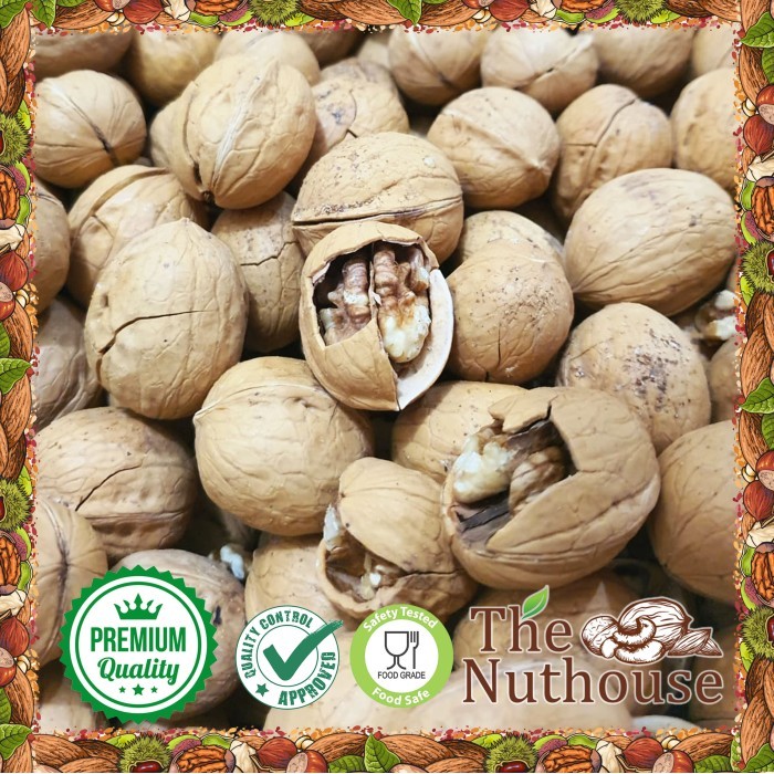 

1kg Carbon Roasted Walnut in Shell / Kenari Panggang Karbon Cangkang