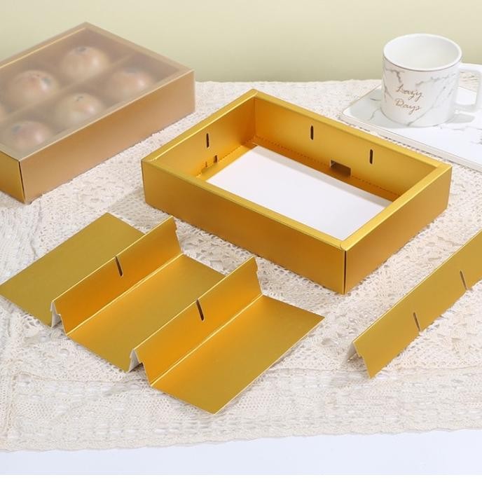 $$$$] Kotak Kue Sekat Mika Slot 6 Sekat Kotak Pia Dus Kotak