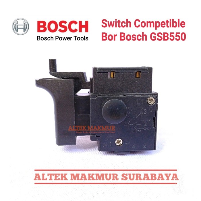 /////] SPARE PART SWITCH BOR BOSCH GSB-550 SAKLAR SKAKEL BOR GSB550 GSB 550