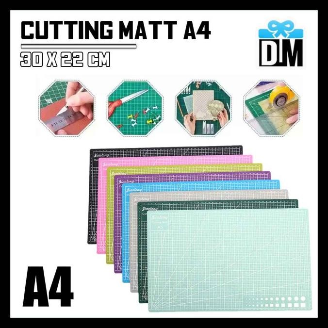 

~^~^~^] Alas Potong Cutter Cutting Matt A4 Tebal Warna Warni 30 x 22 cm