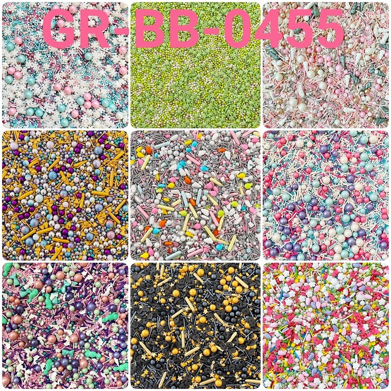 

GR-BB-0455 Sprinkles 100gr unicorn mermaid laut paskah flamingo pohon (sprinkles)