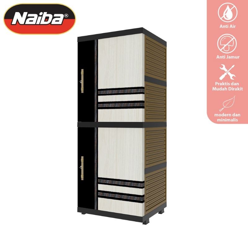 Produk Terbaru  Lemari Plastik Naiba Lemari Pakaian Nacase Minimalis 4 Susun 7204