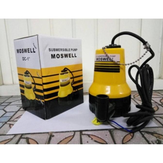 =====] pompa air celup dc MOSWELL 1" MURAH POMPA CELUP ARUS DC 12 volt V