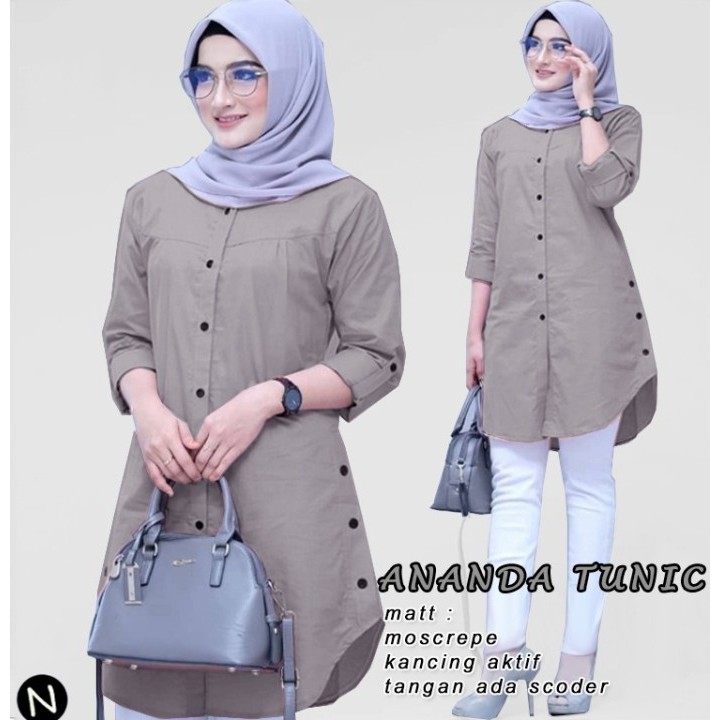 SF ANANDA TUNIC BAJU ATASAN TUNIC FASHION WANITA MODEL TERBARU,