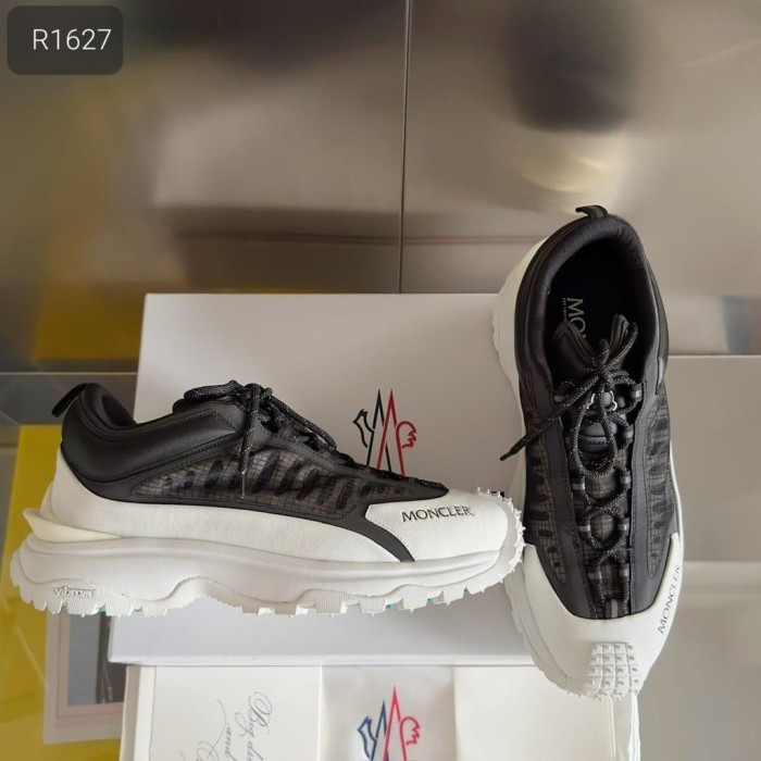 Sepatu kets olahraga pria wanita branded ringan Mocle Sepatu kasual kekinian flatshoes luxury - Puti