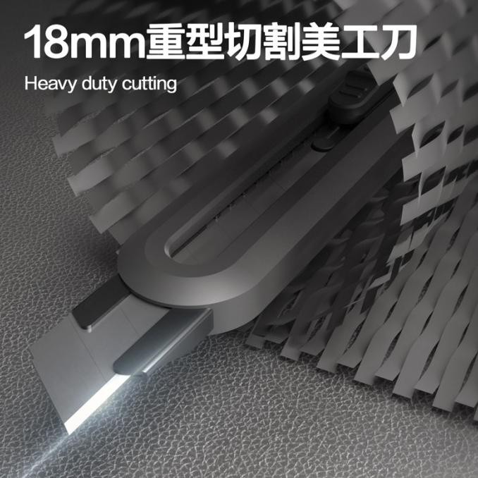 

Shipping Deli Tools Cutter Utility Knife Set 3Pcs Auto Lock Ht40Xx