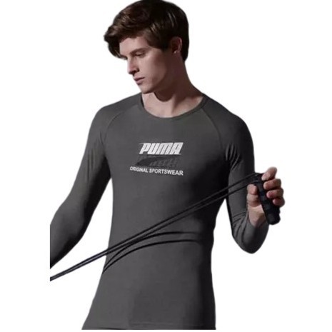 Puma Baselayers Golf Grey - Baju Manset Golf Pria Branded