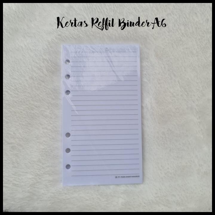 

Terlaris Kertas A6 (6 Holes) Reffil Isi 50 Lembar Good Quality