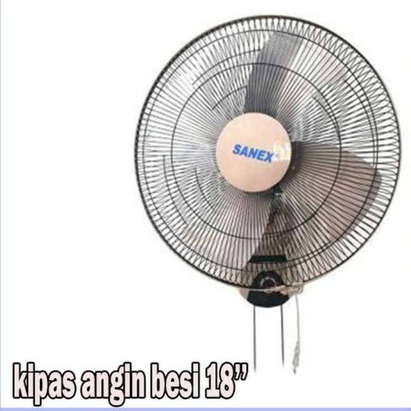 Wallfan Sanex Besi 18inch Kipas Dinding Sanex 1879