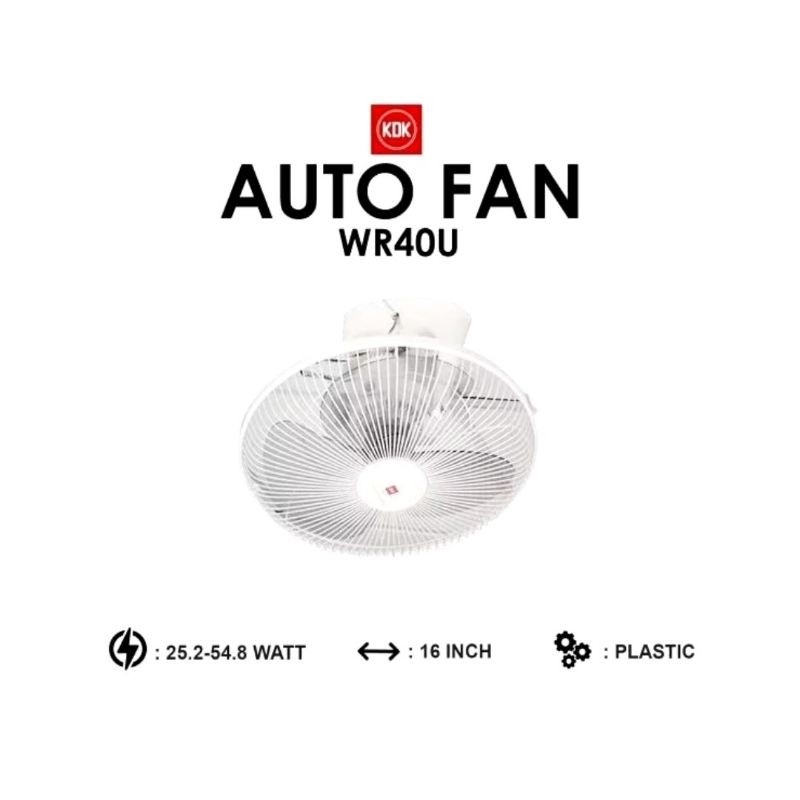 Auto Fan KDK 16" WR40U Kipas Langit KDK 16inch
